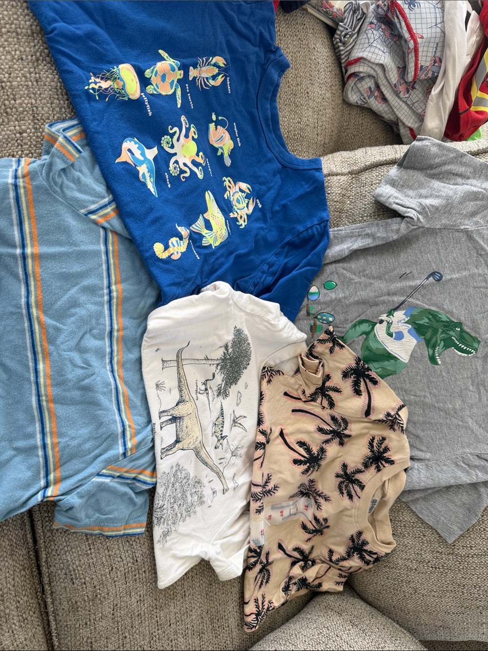 5 -5t boys tshirts GAP/old navy Royal Blue Kids Short Sleeve Graphic Tee